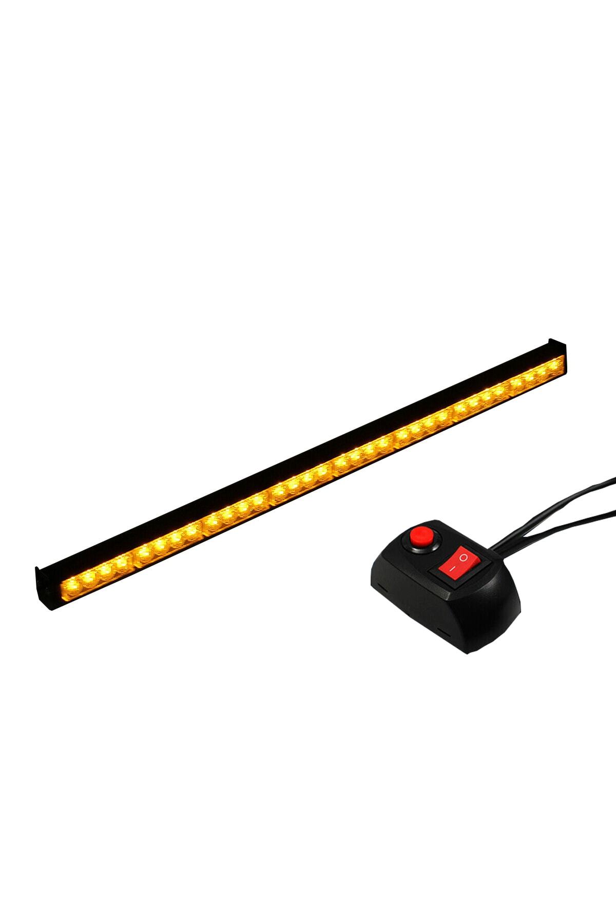 FLAŞ OTO AKSESUAR 12 Fonksiyonlu 66cm Tepe Çakar - Turuncu
