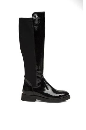 ® | Pc-52066-3076 Siyah Kırısık - Kadın Çizme Image 0