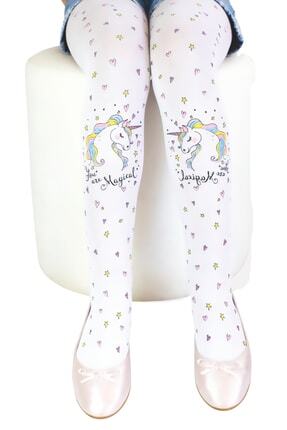 Çocuk Unicorn Muz Külotlu Çorap Image 0
