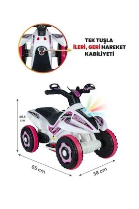 Müzikli Ve Led Işıklı Safari Akülü Atv 6v-beyaz Prenses Image 0