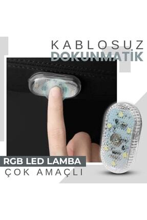 Dokunmatik Sensörlü Mini Led Lamba Şarj Edilebilir Çok Amaçlı Tekli Beyaz Led Image 0