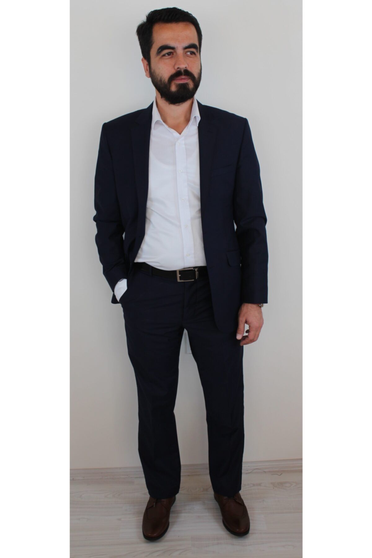 Bilgiçler Erkek Lacivert Ekstra Slim Fit Spor Takım Elbise