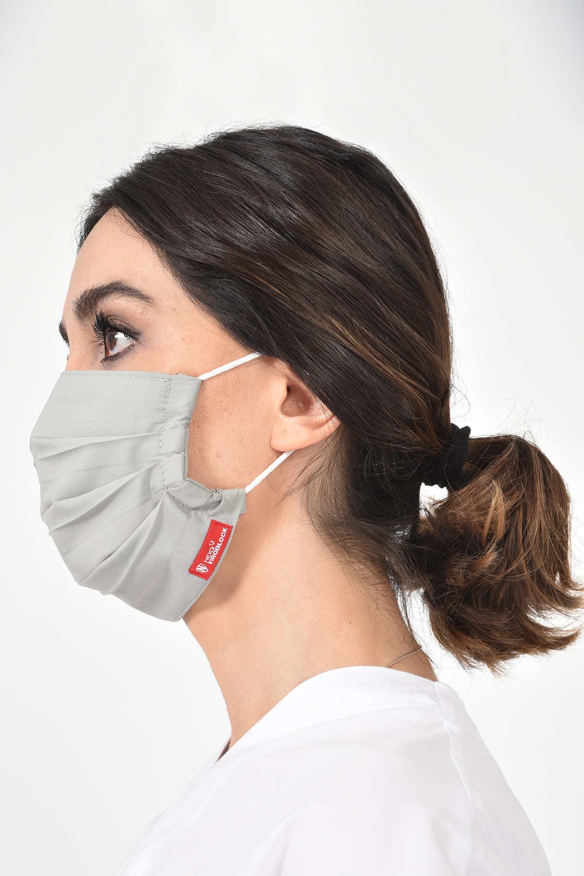 Noyanguard Antiviral Yıkanabilir Yetişkin Boy Gri Maske