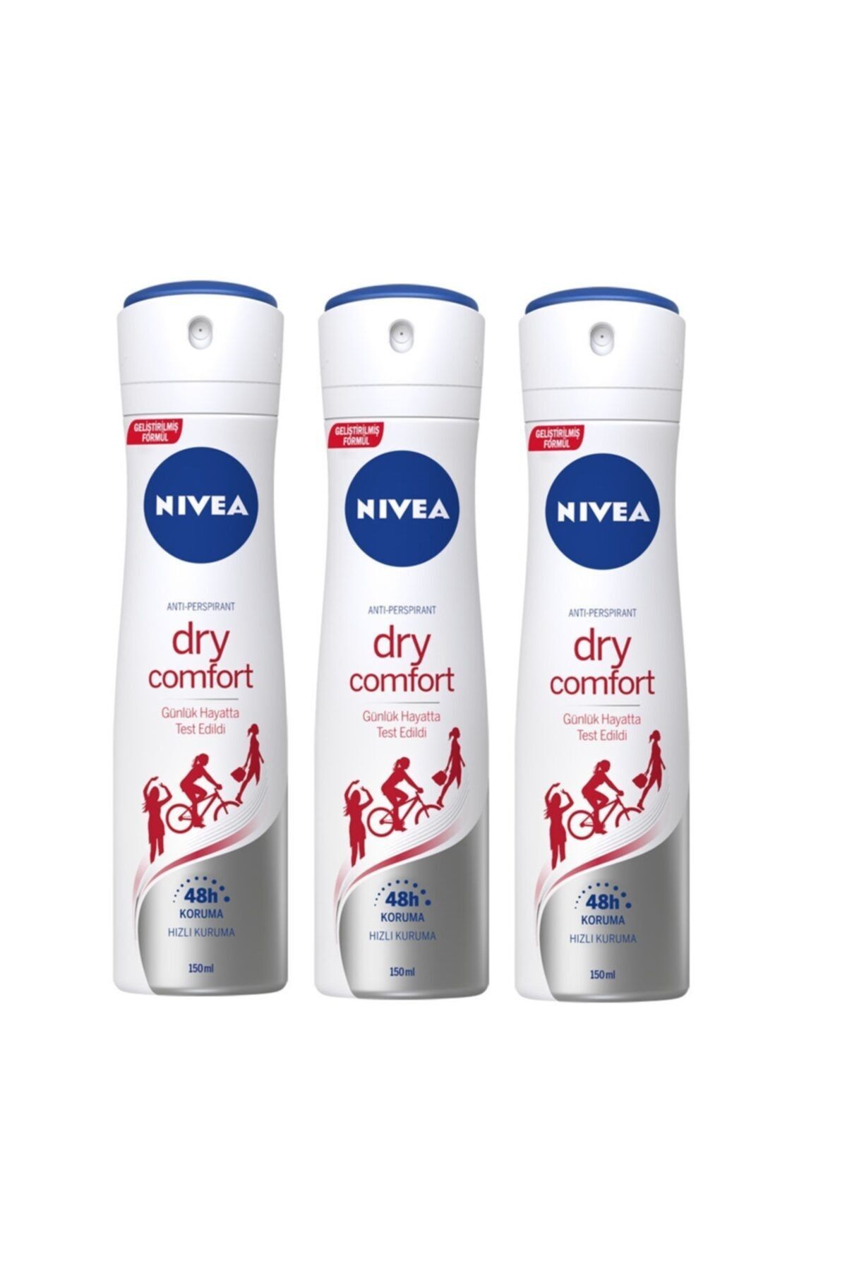 Nivea Dry Comfort Kadın Deodorant 150 ml X 3 Adet