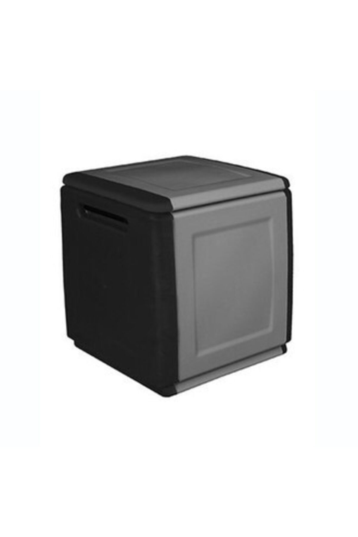 Via Gardenia Plastik Bahçe Sandığı 54x53x57 Gri/siyah Cb1/n
