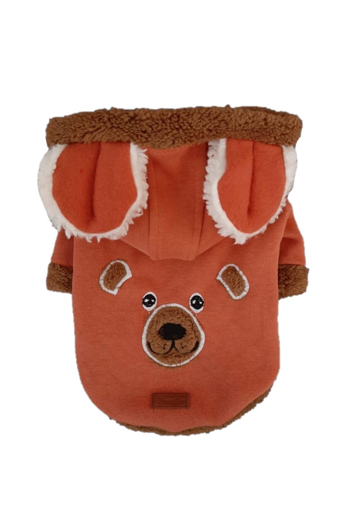 Pawstar Brown Bear Hoodie Kahverengi Ayıcık Kedi Köpek Kışlık Sweatshirt Kedi Köpek Kıyafeti