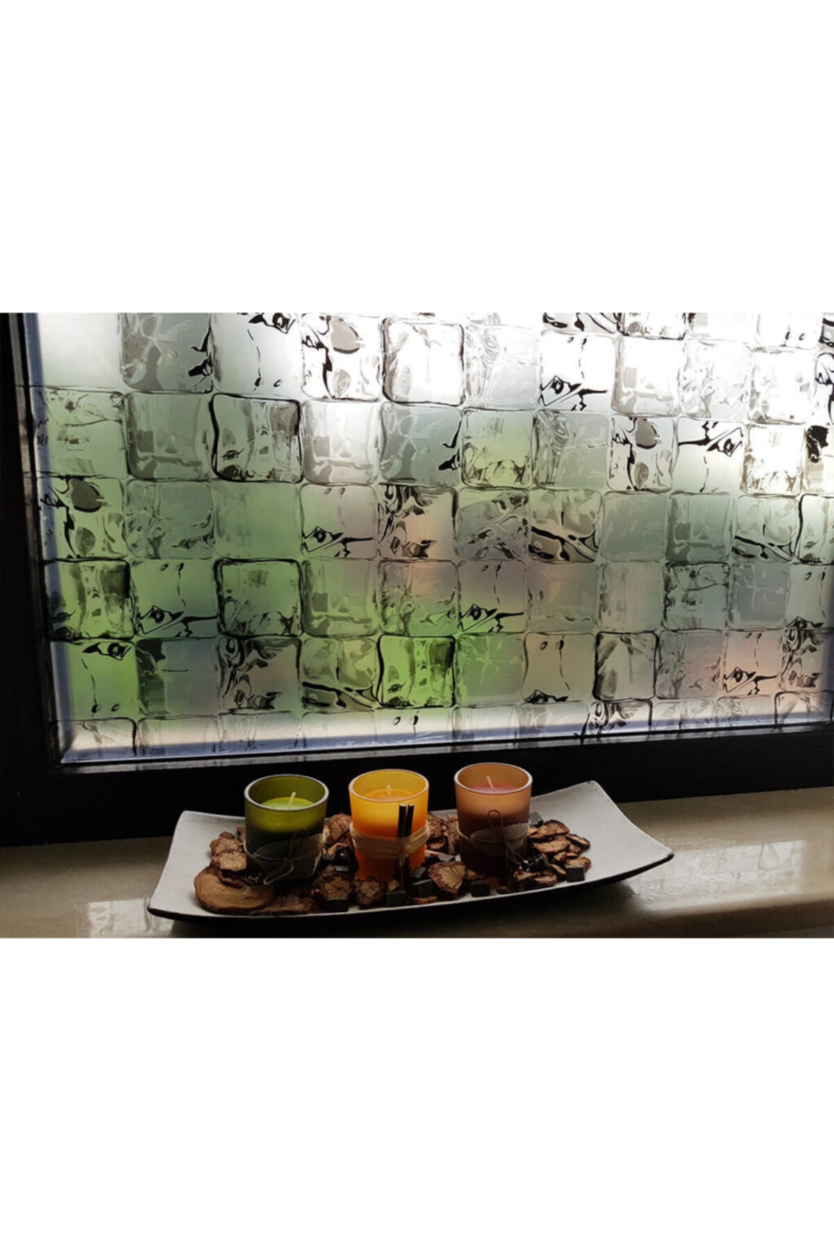 dcfix 334-0030 Buz Küpü Görünümlü Statik Cam Folyo (45cm X 1mt)