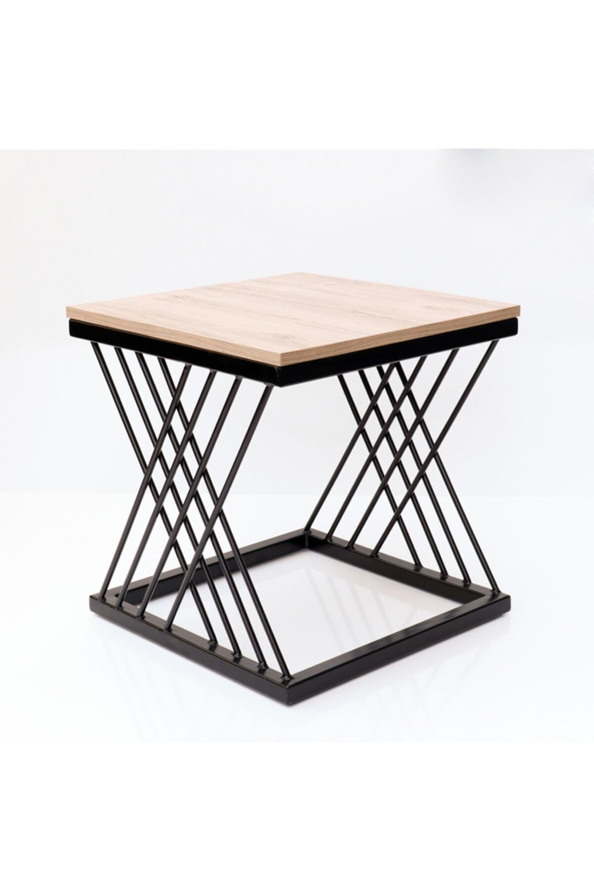 Bilyamo Yan Sehpa (Metal Ve Mdf)