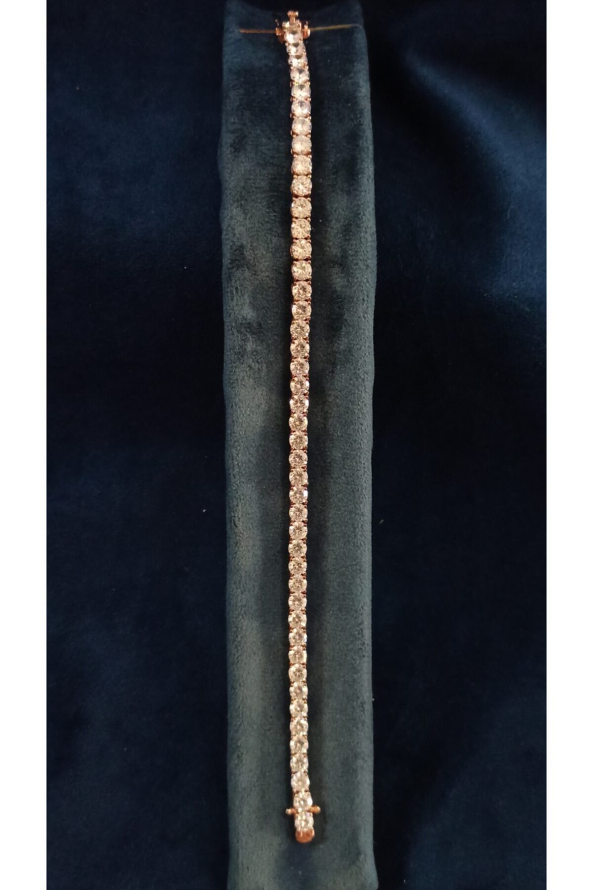 KYL Silver & Stone Kadın Swarovski Taşlı Su Yolu 925 Ayar Gümüş Bileklik