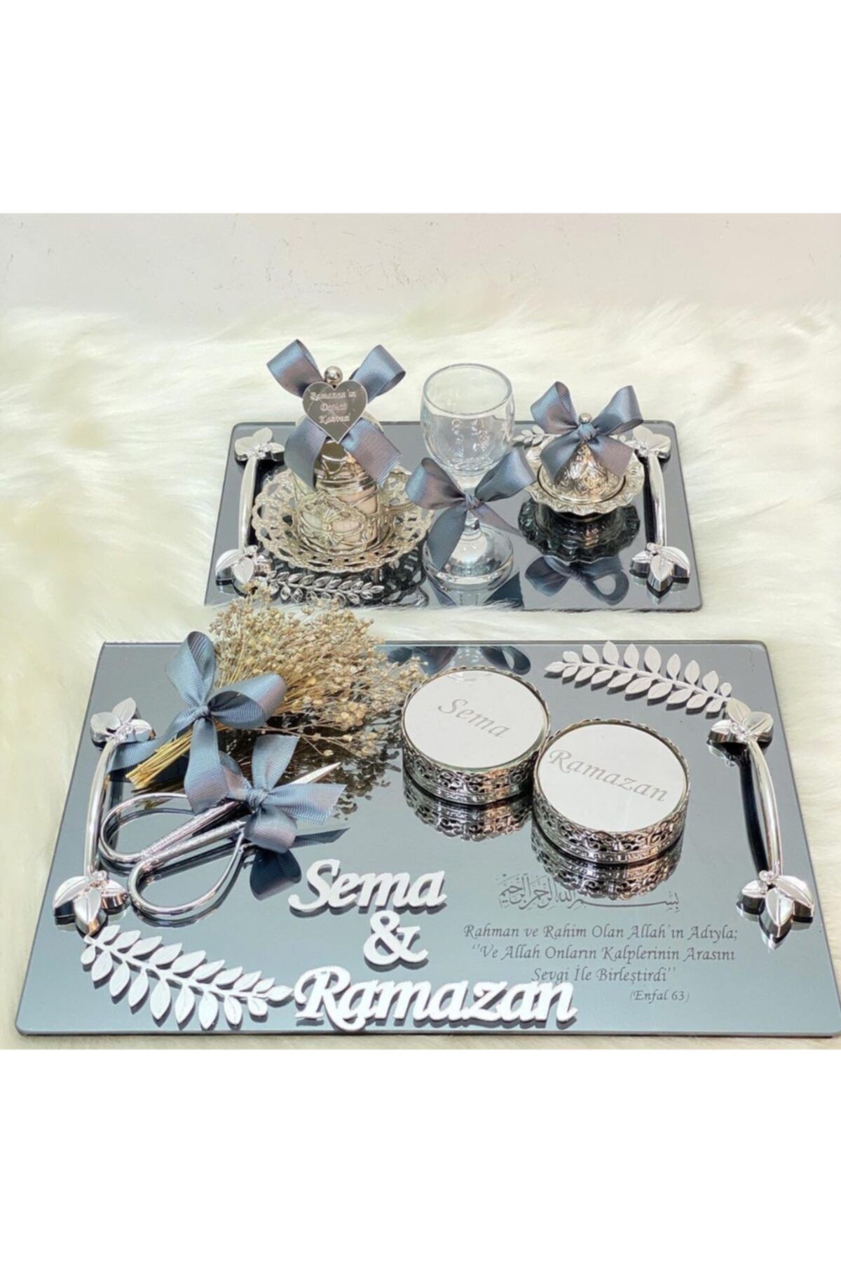 yağız kına & nişan malzemeleri Nişan Tepsisi - Damat Kahve Fincanı