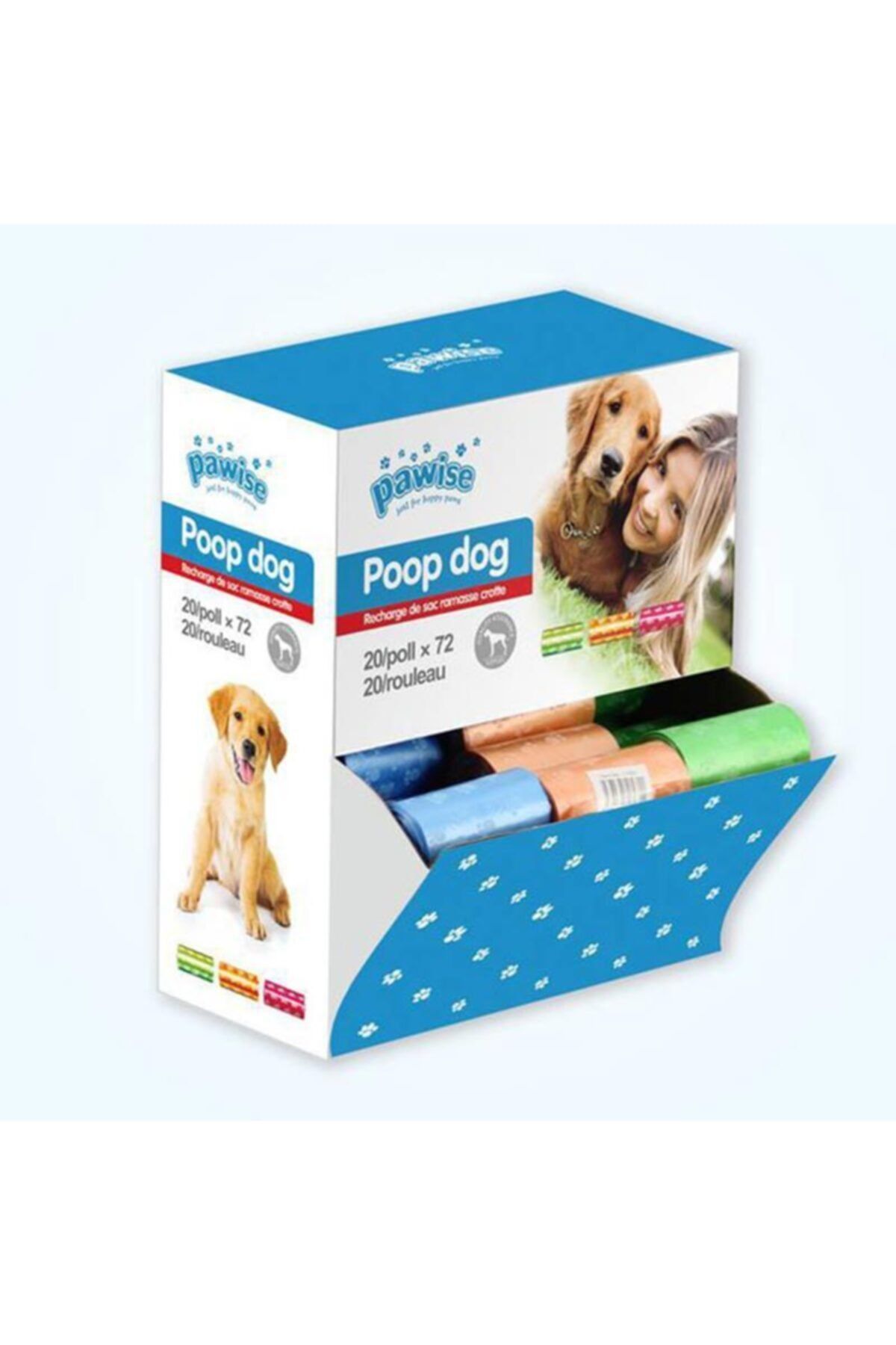 Pawise Köpek Tuvalet Torbası 72'li Rulo (20 Adet)
