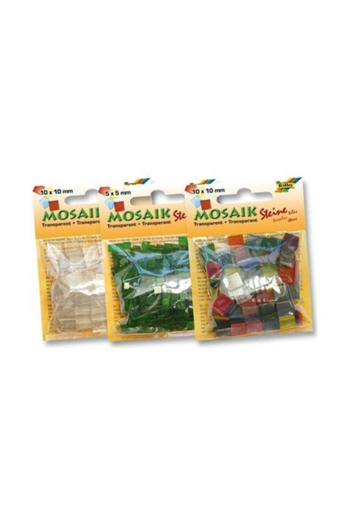 Folia Mozaik Transparan 10x10mm 45g Gök Mavisi