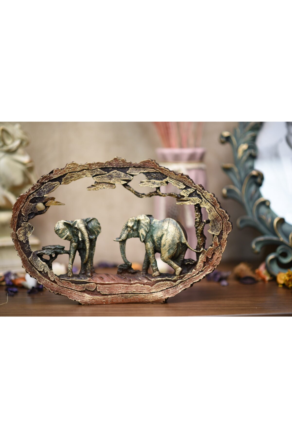 studyosercan2 Dekoratif Antik Filler Tablo Gibi Biblo Eskitme