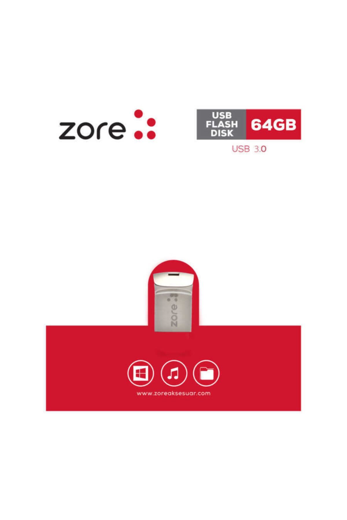 zore 3.0 Taşınabilir Metal Mini Laptop Masaüstü Bilgisayar Televizyon Uyumlu 64 Gb Flash Disk