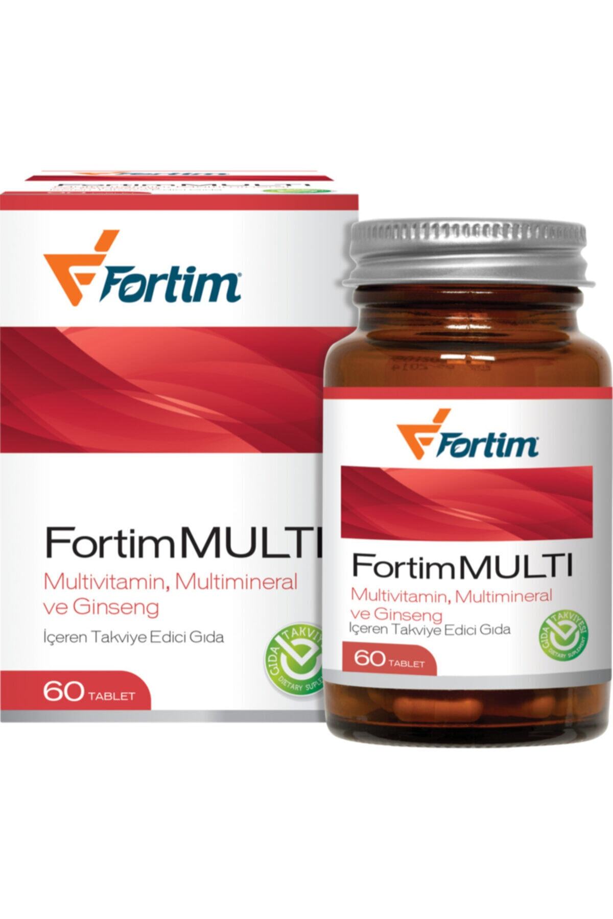 Fortim Multi (60 Tablet) Multivitamin, Multimineral Ve Ginseng