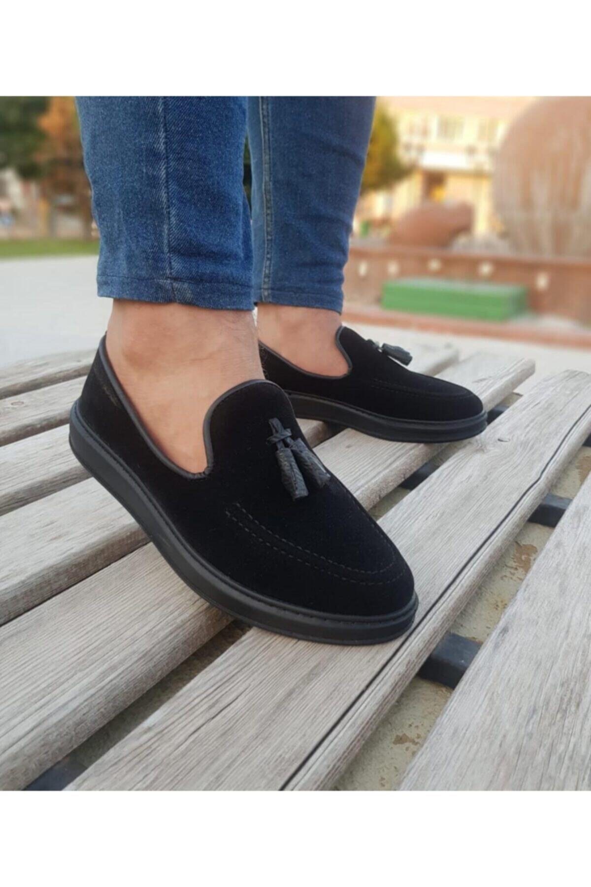 CCTB Corcik Püsküllü Yüksek Taban Süet Erkek Ayakkabı