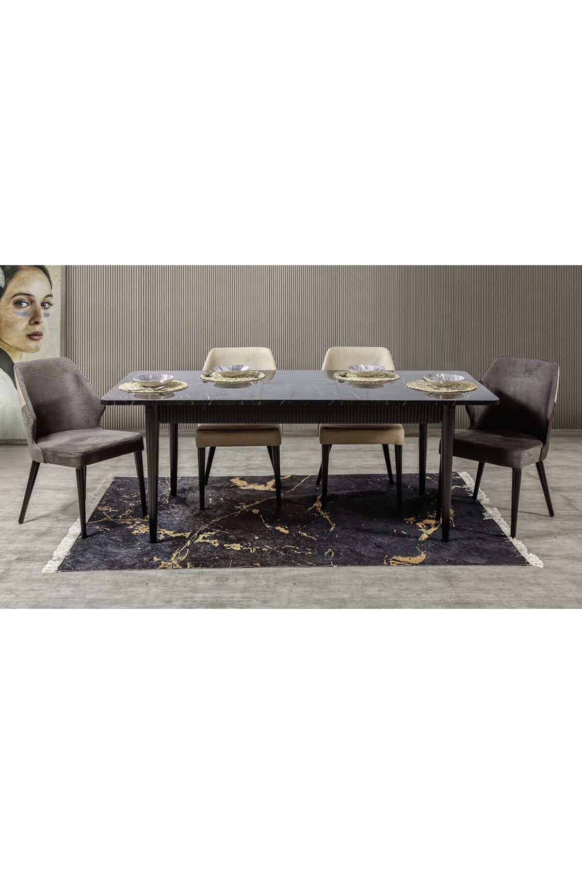 CaddeYıldız Essen Yemek Masası Takımı