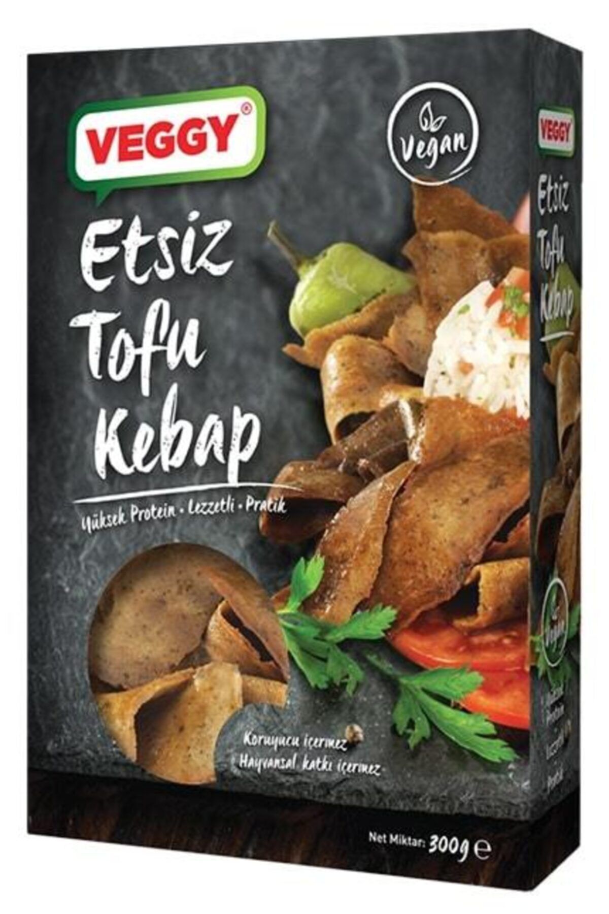 Boemo Shop Veggy Etsiz Tofu Kebap 300 Gr X3 Adet