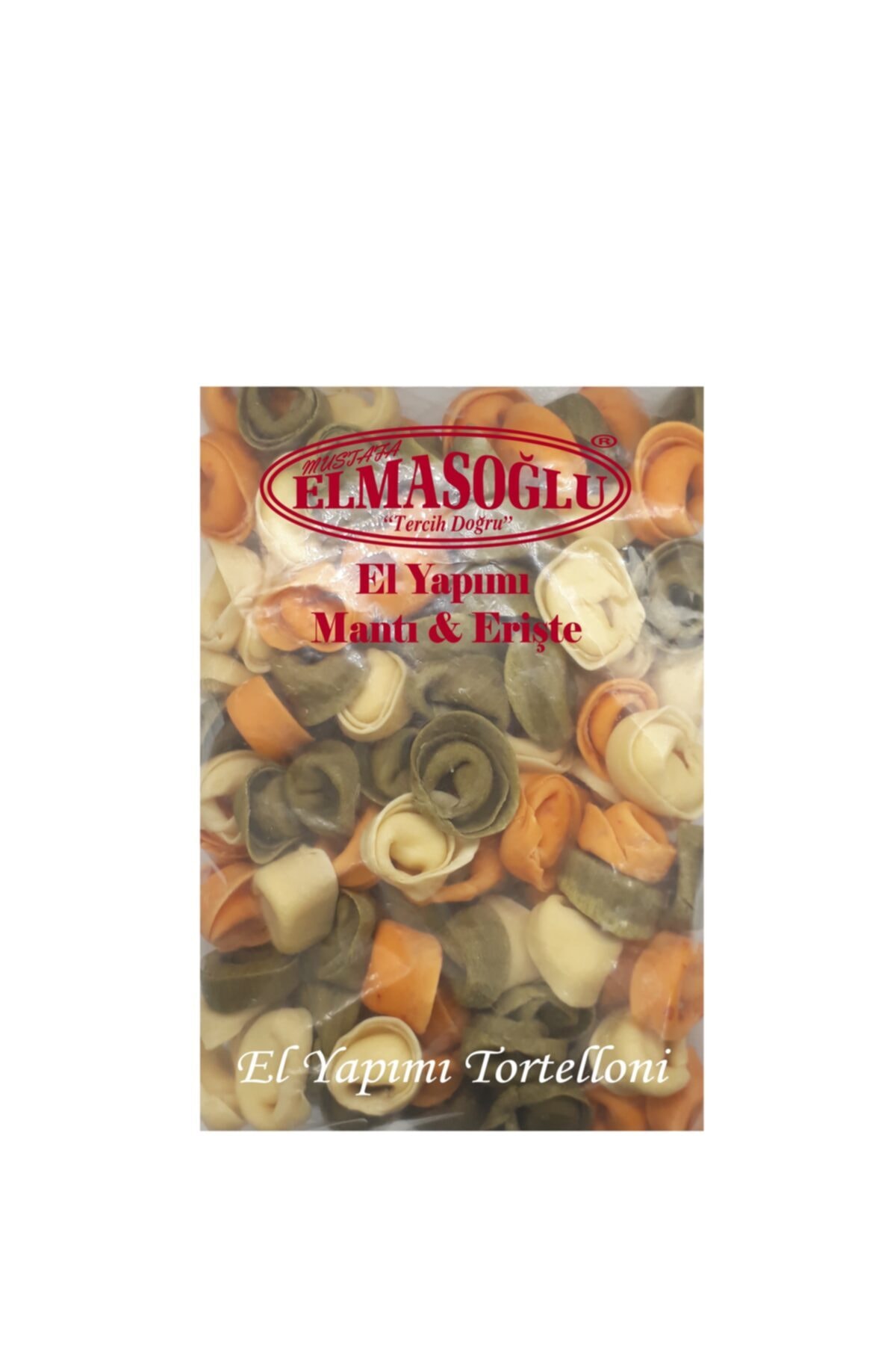 ELMASOĞLU MANTI 3 Renkli 5 Peynirli Tortelloni 500 gr