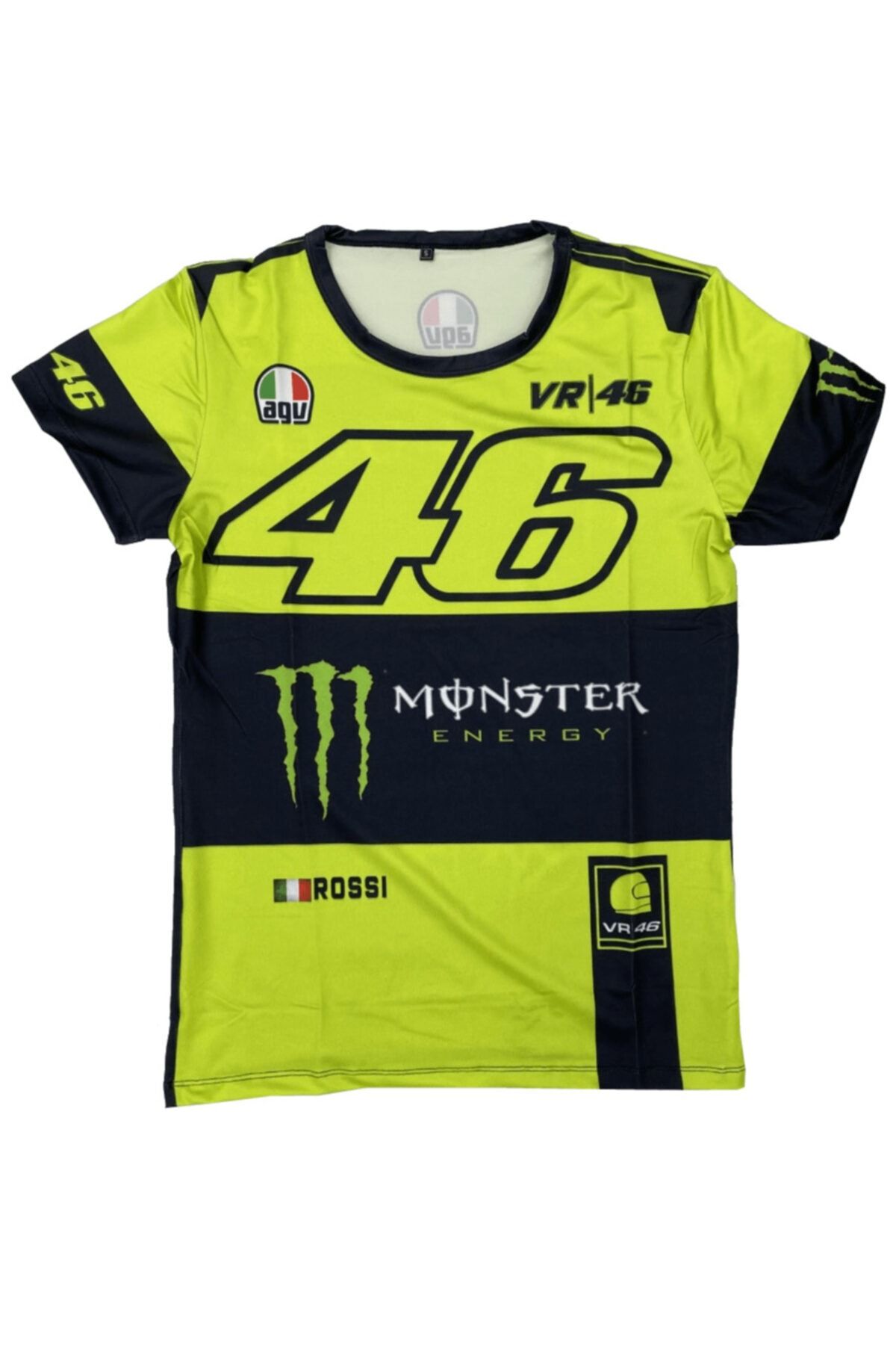 Prosev Monster 46 Motosiklet Erkek T-shirt Siyah-neon