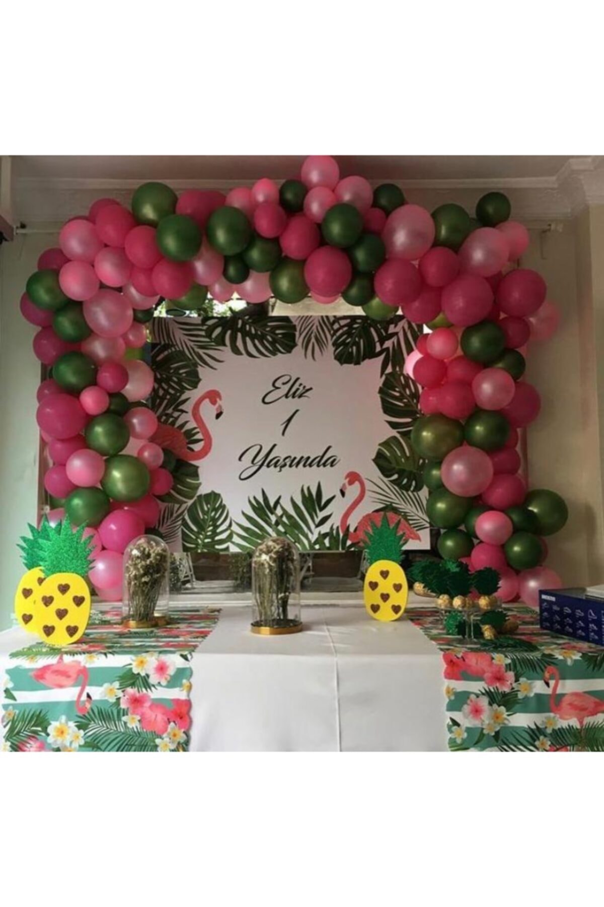canbayhobi Flamingo Konsept Balon Zincir Set