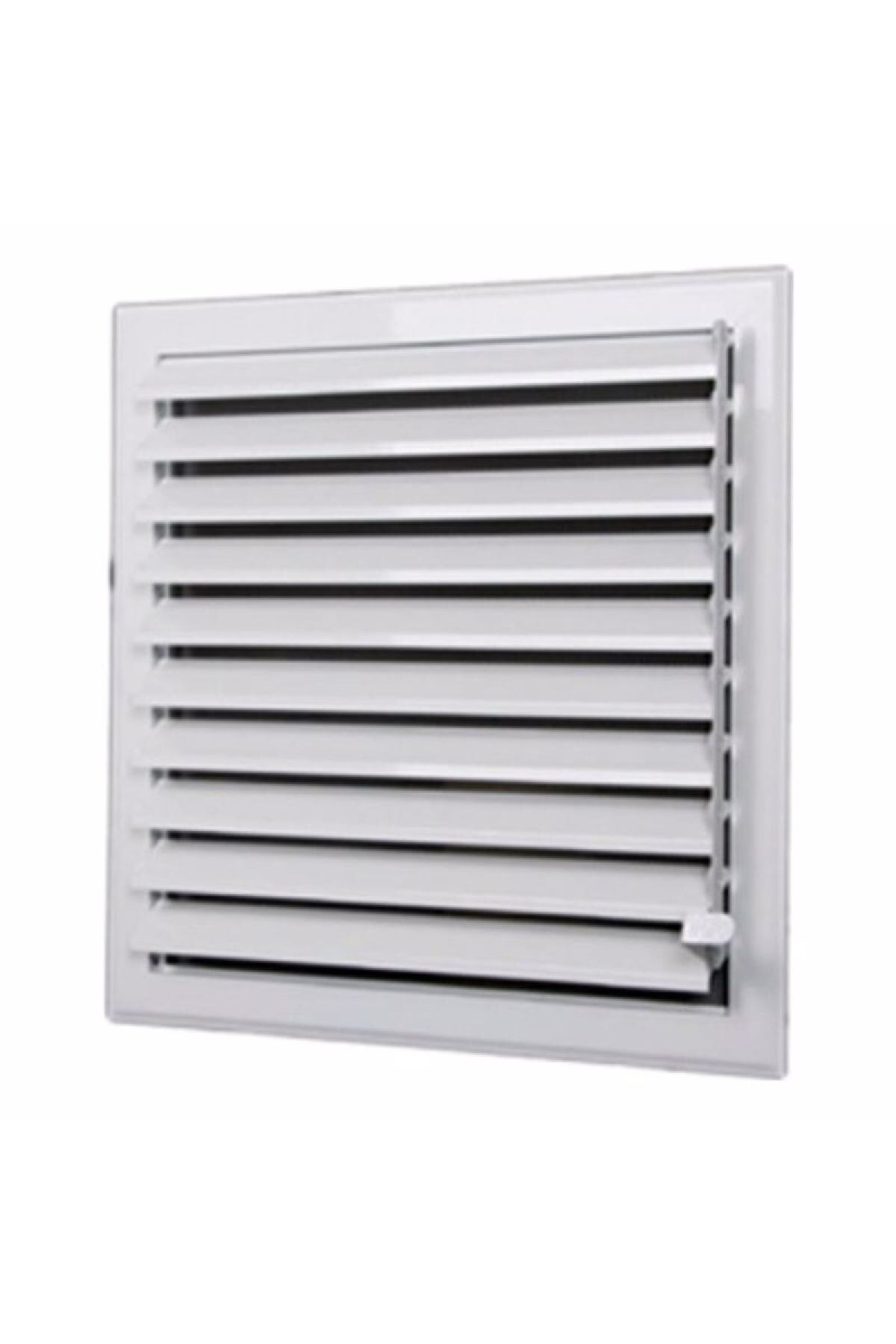 SARPAŞ 40 X 40 Cm - Banyo Wc Havalandırma Alüminyum Beyaz Menfez, Panjur