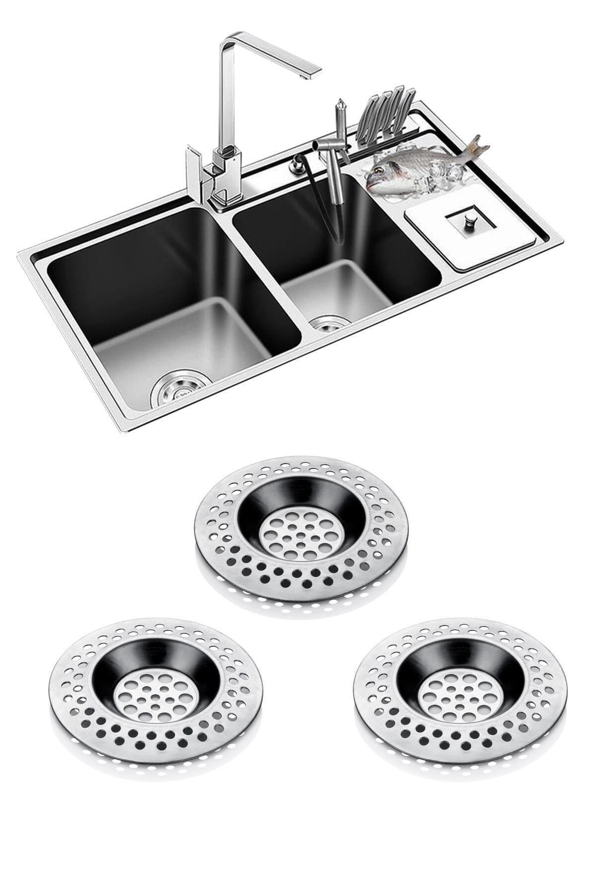 herkeseuygun lavabo gider suzgeci 3 adet metal fiyati yorumlari trendyol