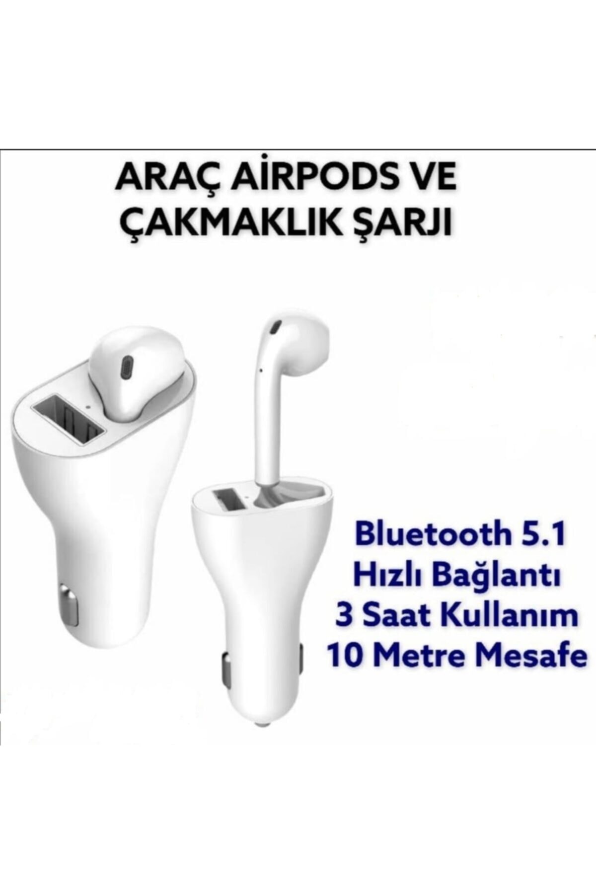 Kensa Araç Airpods Ve Çakmak Şarjı