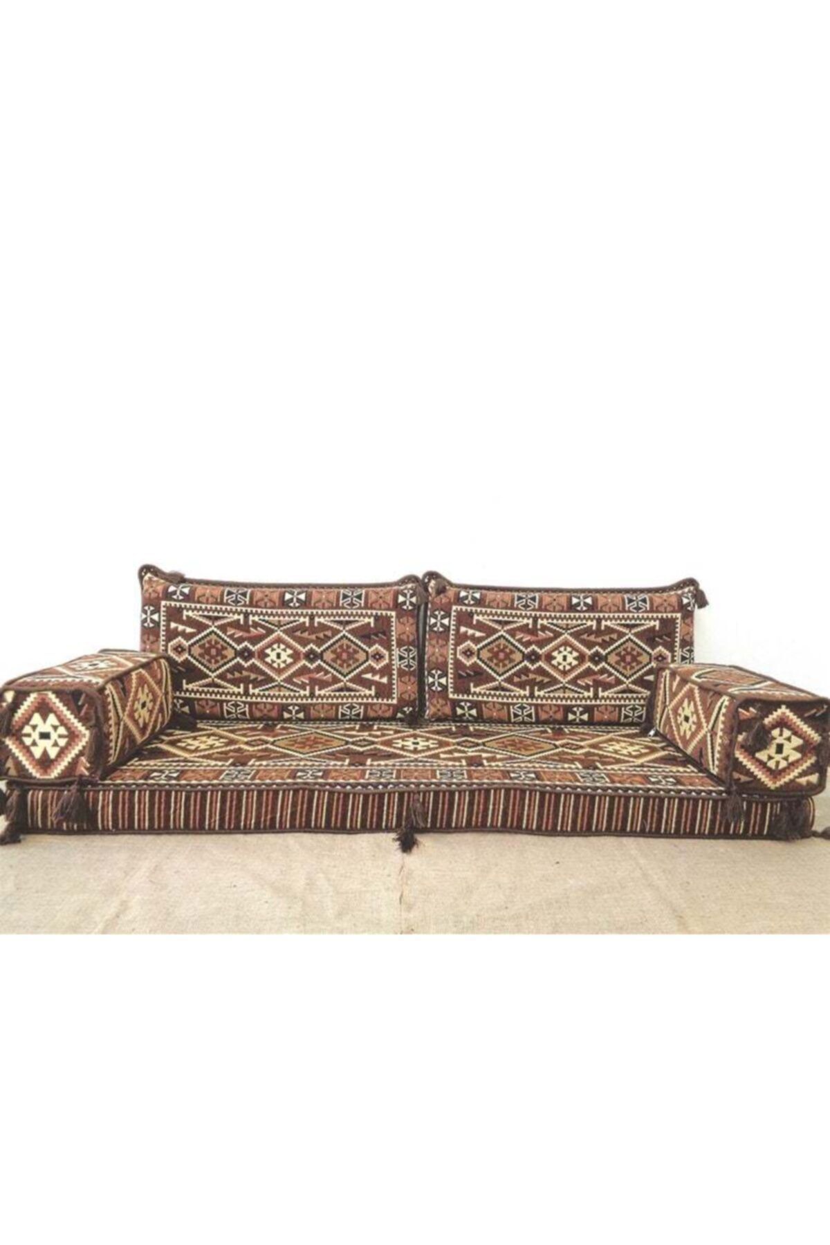 Meloni Kahverengi Şark Odası Takım Kılıfı