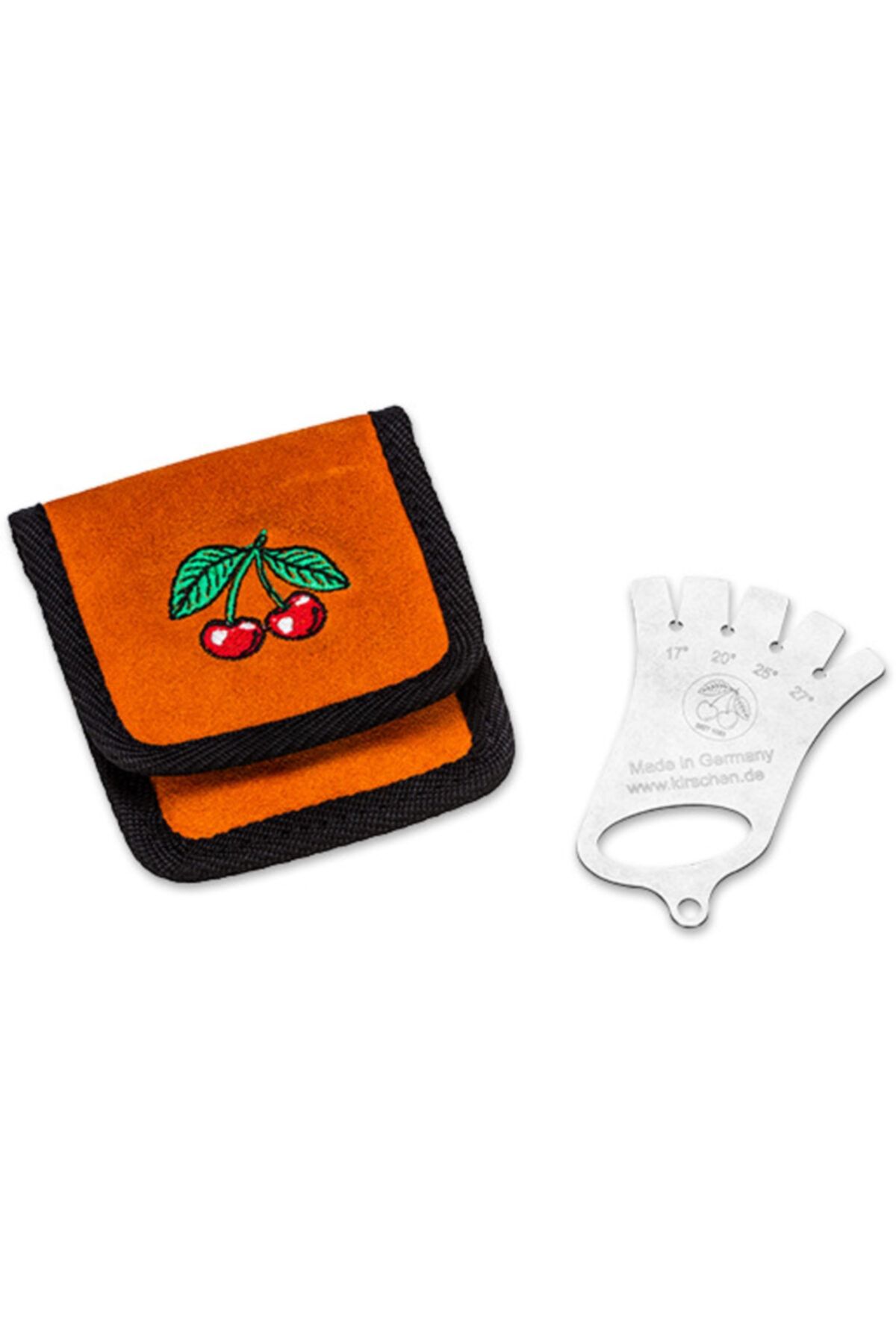 Kirschen Two Cherries Iskarpela Kesim Acısı Ölçme Aleti Deri Çantalı