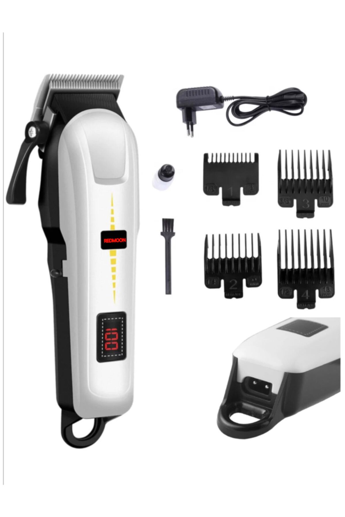 REDMOON 6018/6008 Profesyonel Ultra Güçlü Model Saç Sakal Tıraş Makinesi Kablolu Kablosuz Kullanım Özellikli