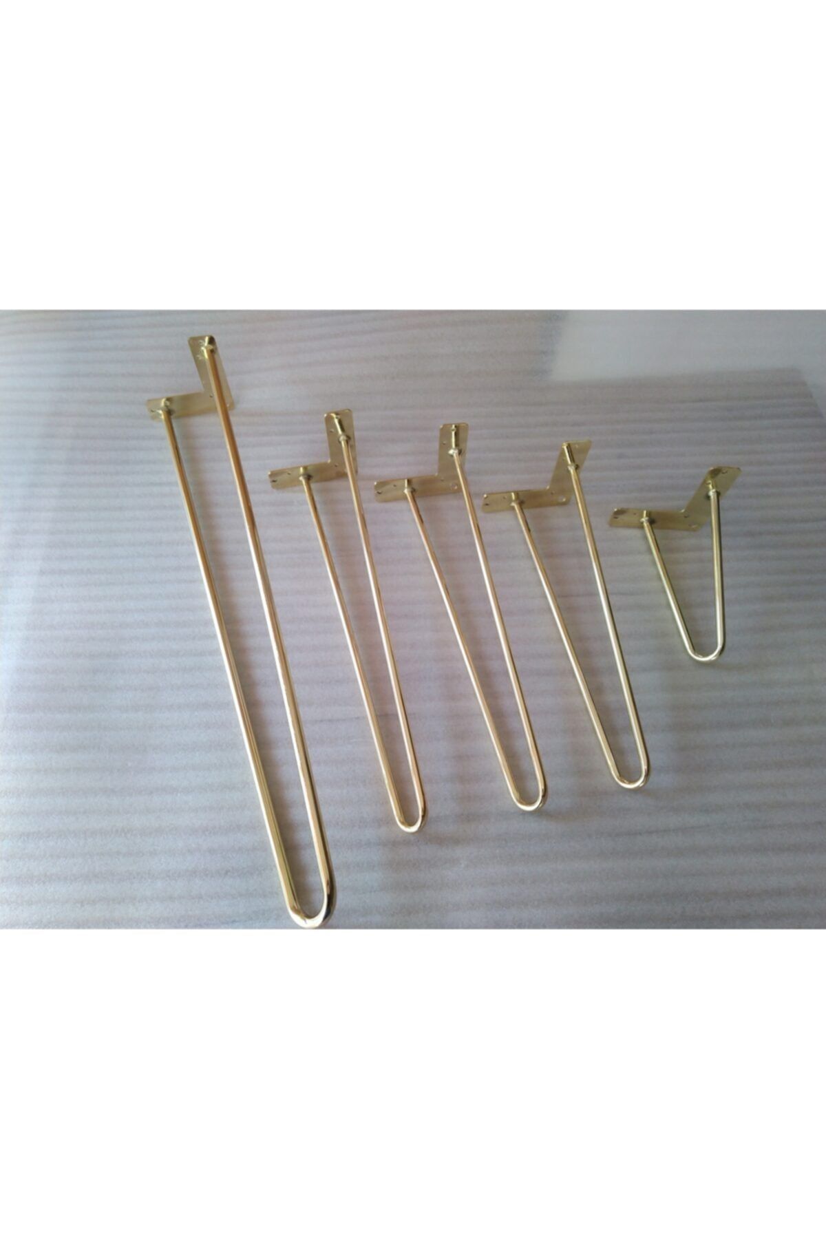 DEMONTEPARK 1 Adet-38,5cm Metal Firkete Ayak-gold Renk Kaplama, Masa,sehpa, Tv Ünitesi Ayağı