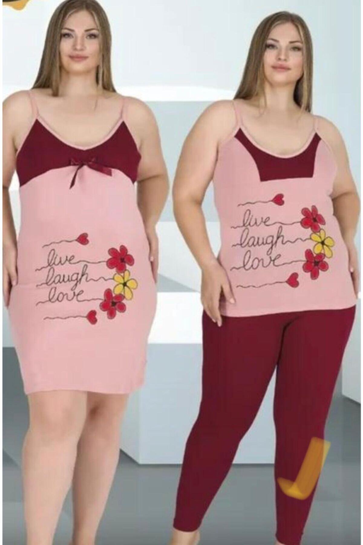 NIGHT ANGEL Panstar Kadın Çiçek Baskılı Pijama Takımı