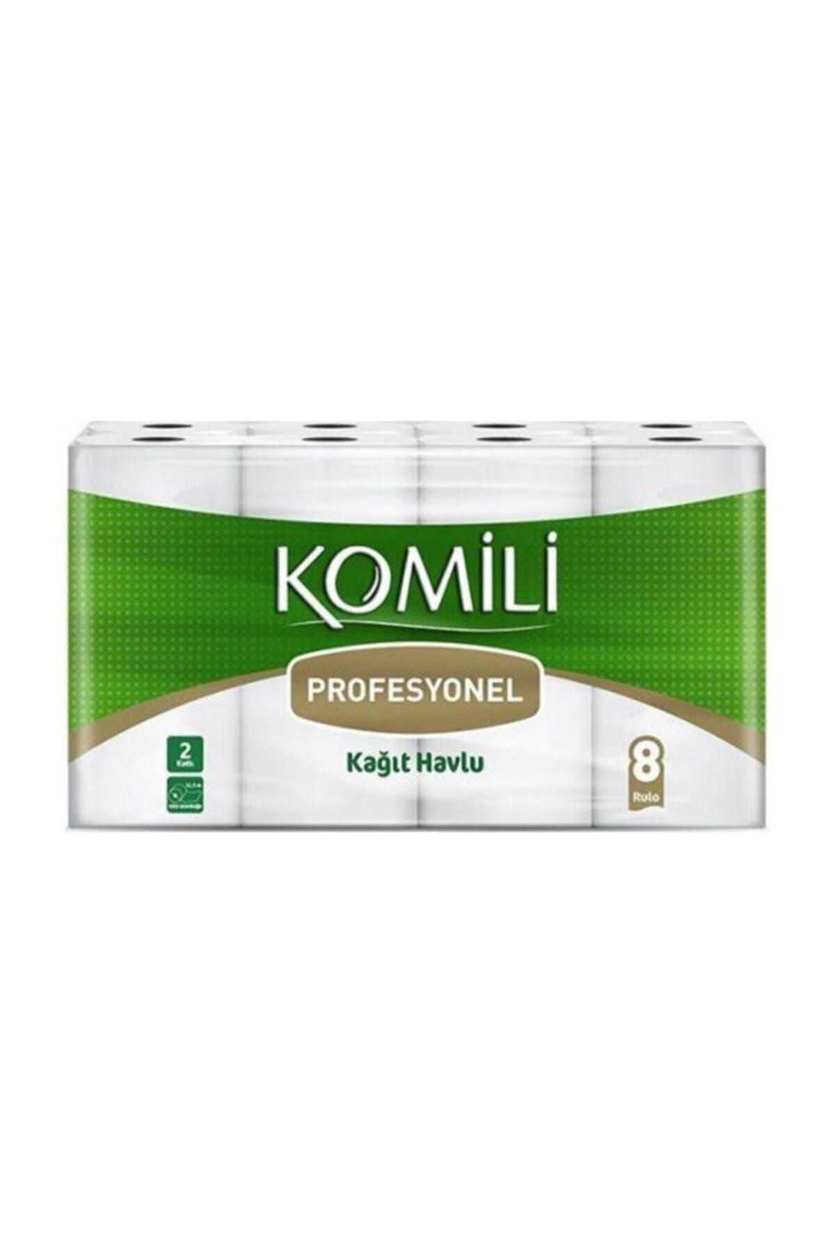 Komili Profesyonel Kağıt Havlu 2 Kat 8 Rulo