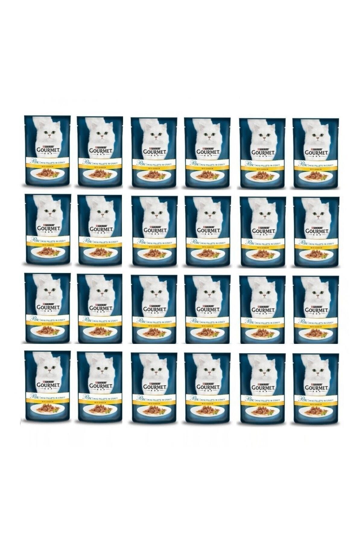 Gourmet Perle Izgara Tavuklu Kedi Konserve 85 gr. X 24 Adet