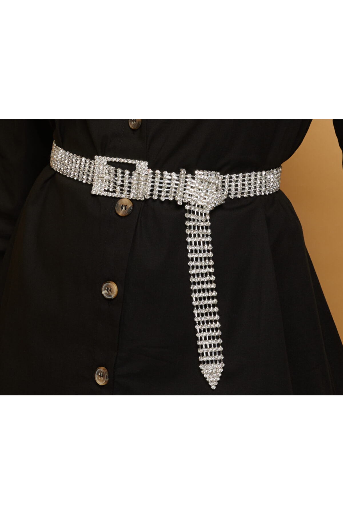 Furtek Aksesuar 6 Sıralı Taşlı Kemer