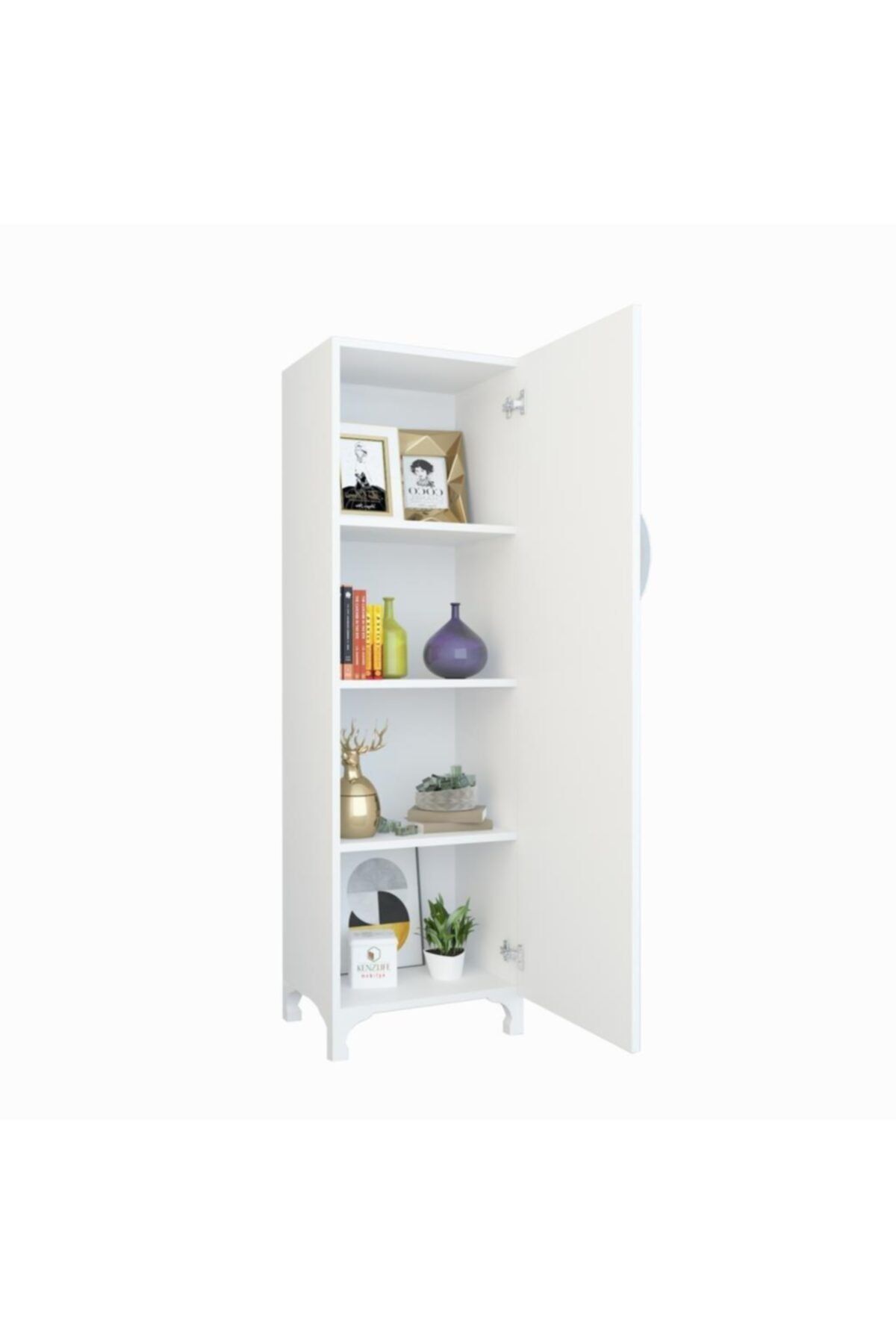 Kenzlife mutfak dolabı mine 148*050*032 byz kapaklı ayaklı banyo evrak ofis kitaplık