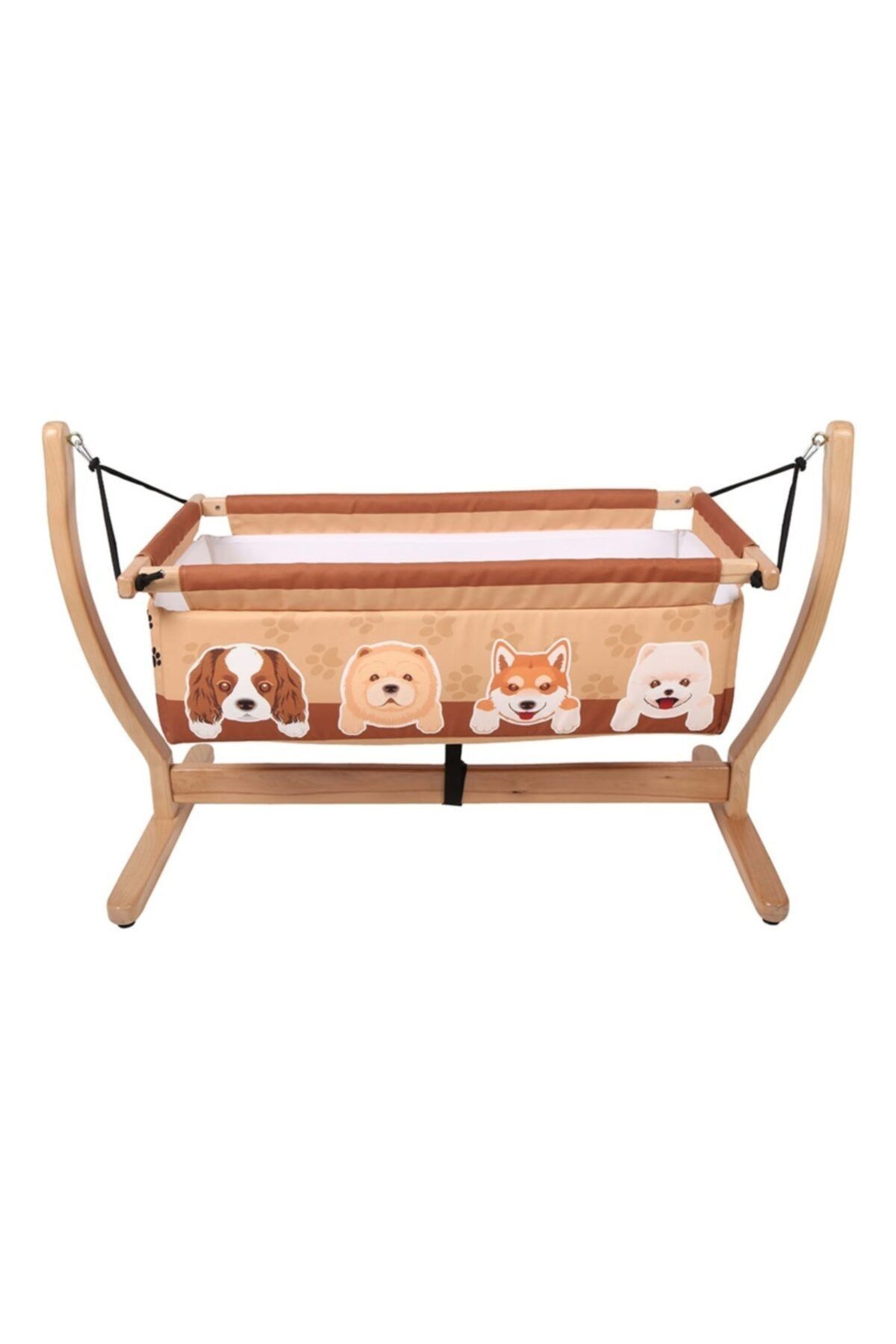 Makeart Baby Doğal Ahşap Anne Yanı Beşik 00104