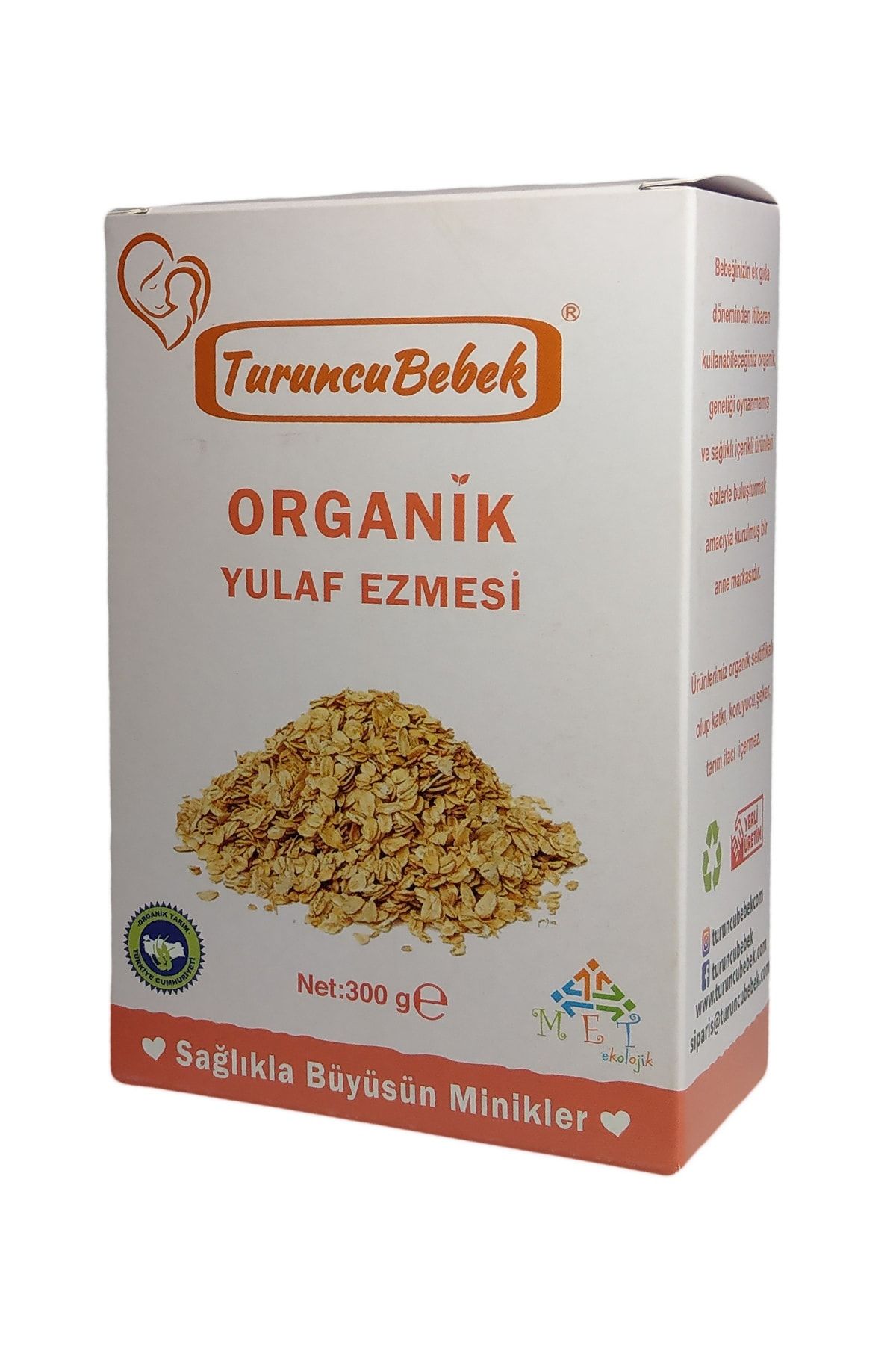 turuncu bebek organik yulaf ezmesi bebekler icin 300 gr vakumlu paket fiyati yorumlari trendyol