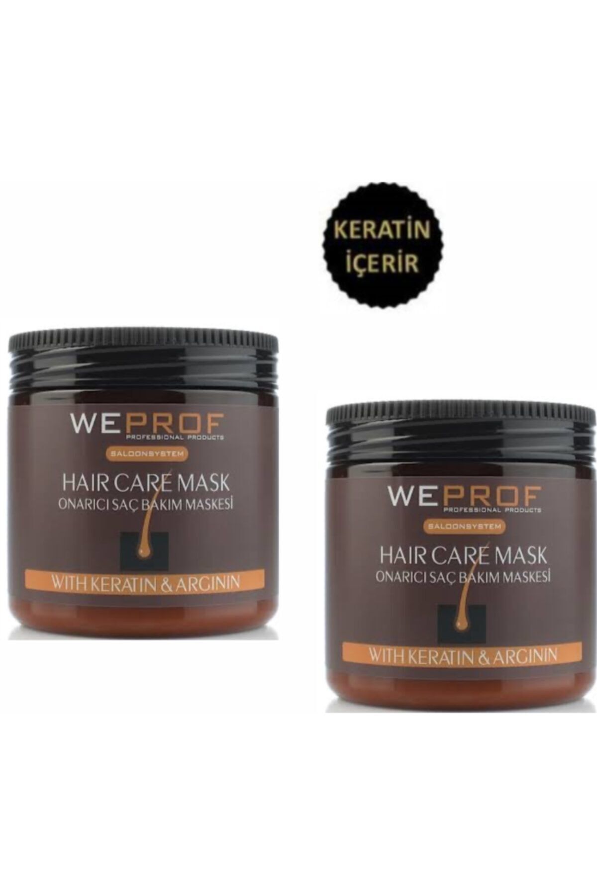 WEPROF Keratin&argının Saç Kremi Maskesi 500ml X2 Adet