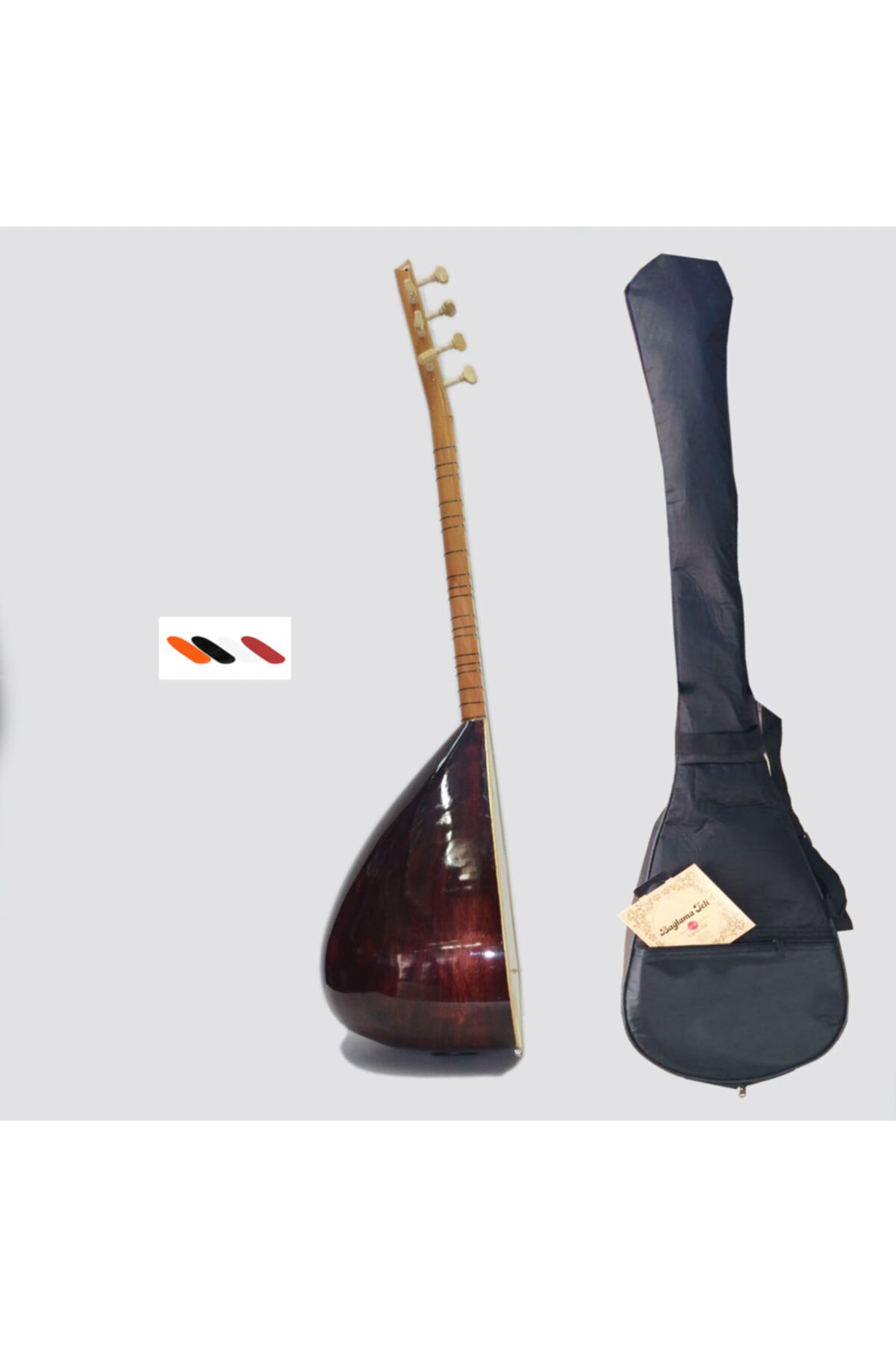 KARAHAN Profesyonel Ardıç Kısa Sap Bağlama Saz Seti