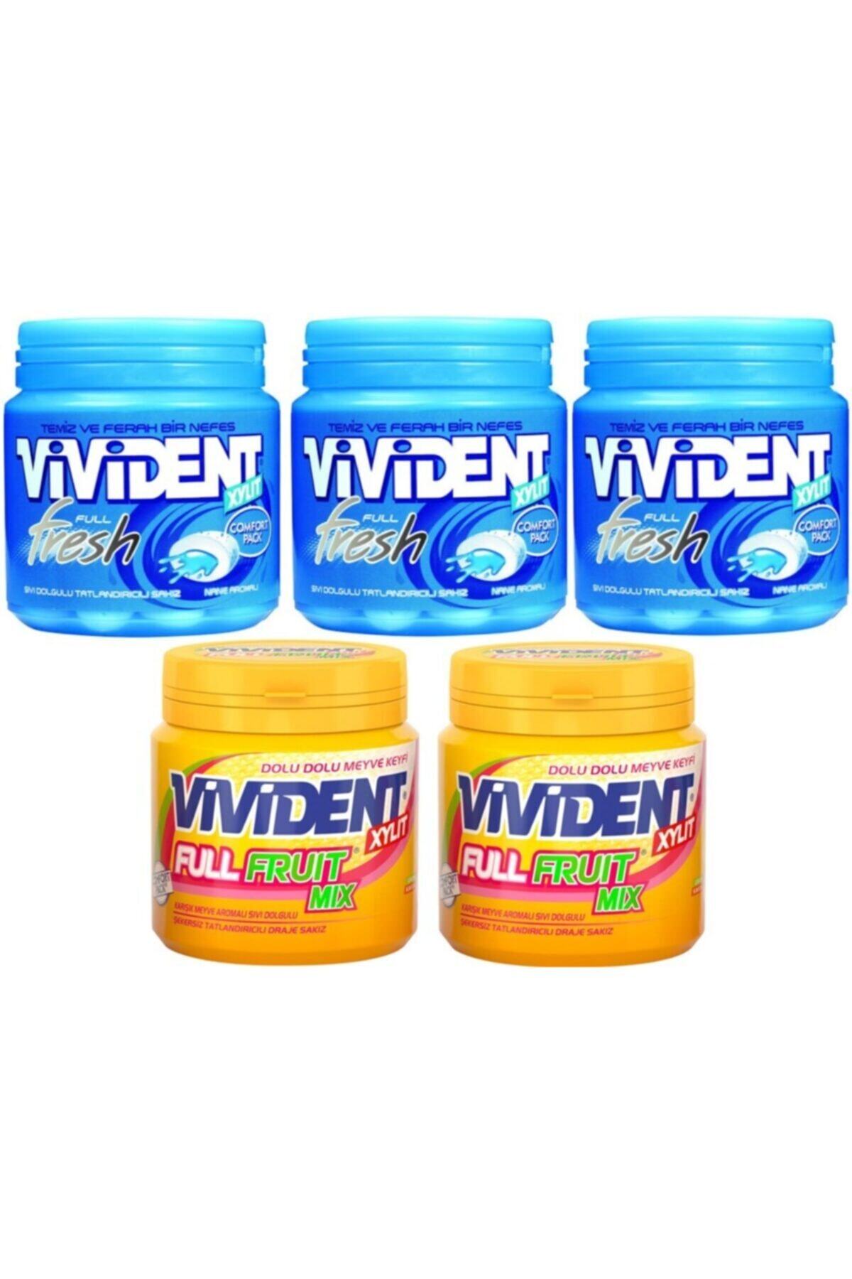 Vivident Mega Şişe_3*full Fresh Dolgulu Nane*2 Karışık Meyve