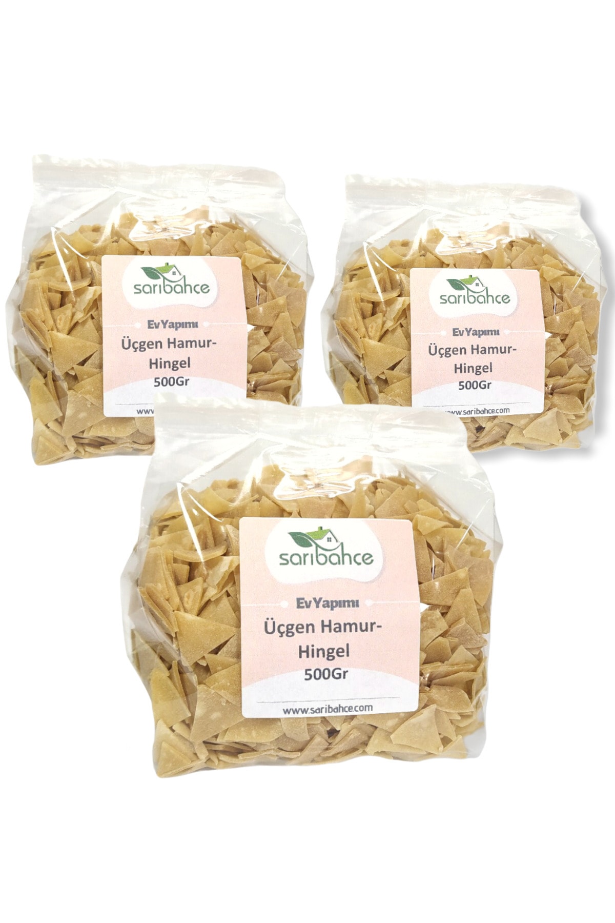 Sarıbahçe Üçgen Mantı 500gr - 3lü Paket