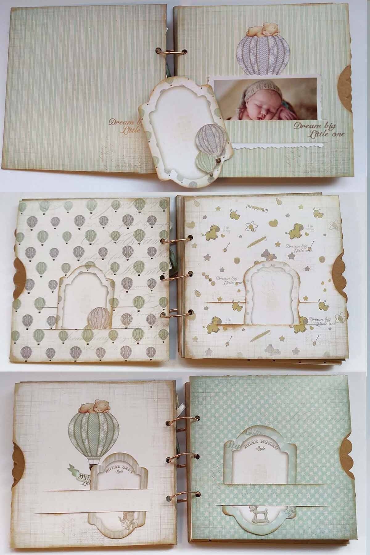 scrap klubu yeni dogan hediyelik erkek bebek fotograf albumu 15 cm x 15 cm fiyati yorumlari trendyol