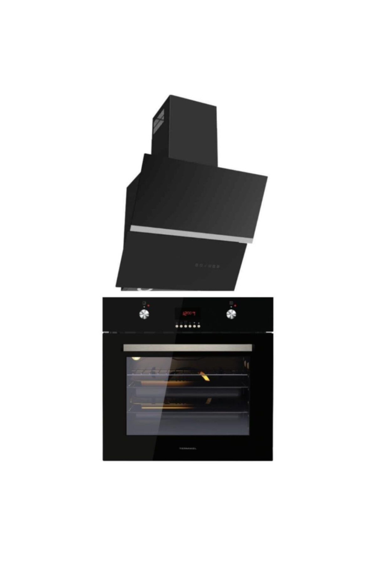 Termikel Ankastre Set (Bo O6445 B + Argemon Bb60) 6 Fonksiyonlu - 67 Litre
