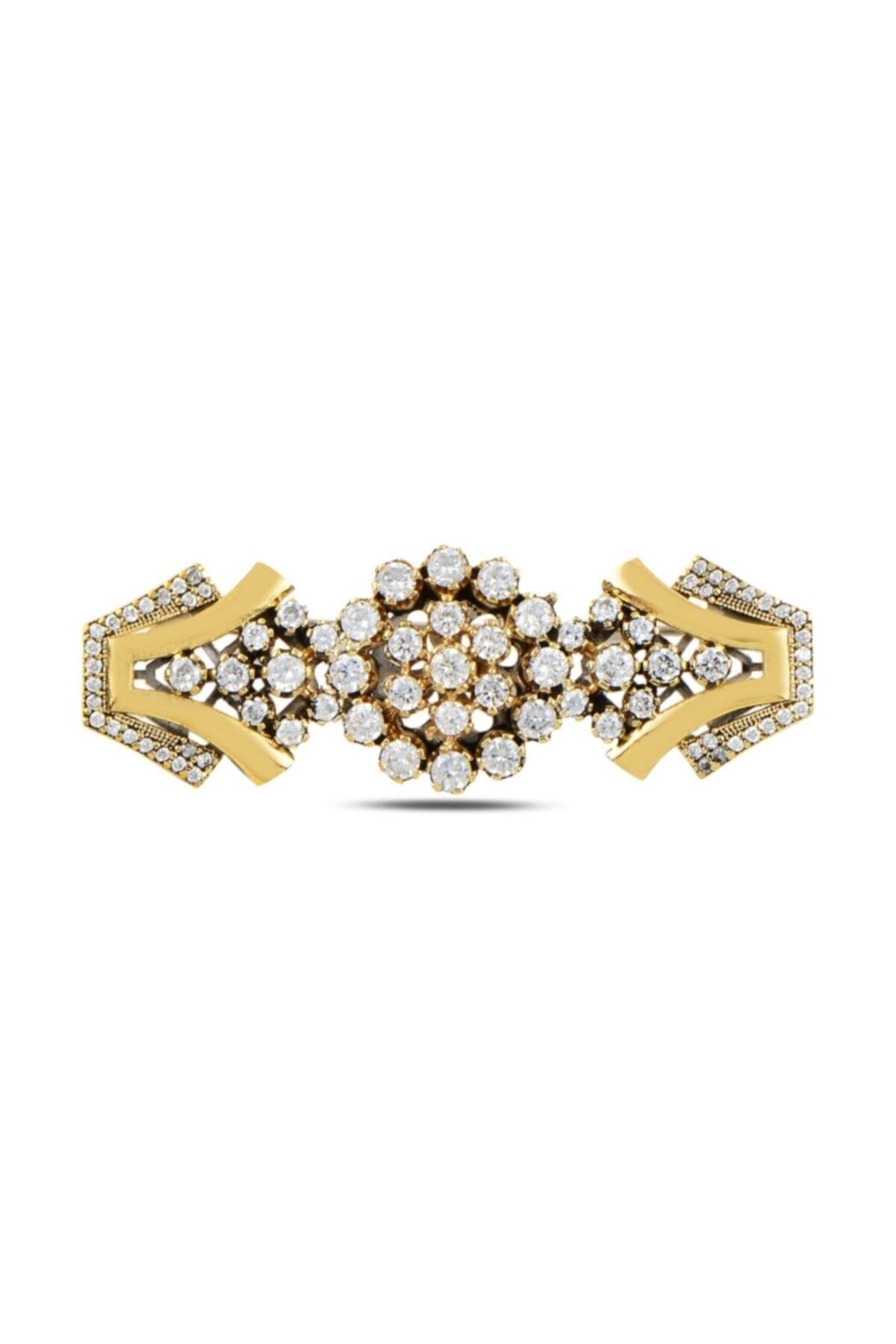 Zuk Collection Gümüş Zirkon Taşlı Otantik Broş