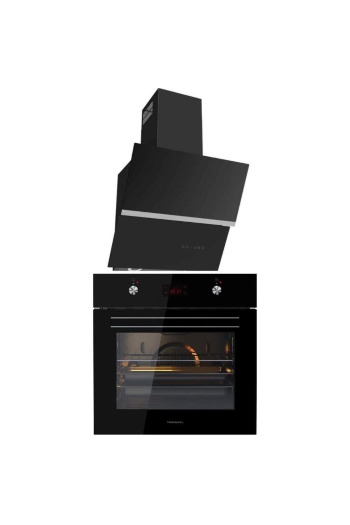 Termikel Ankastre Set (Bo O6455 B + Argemon Bb60) 6 Fonksiyonlu - 67 Litre