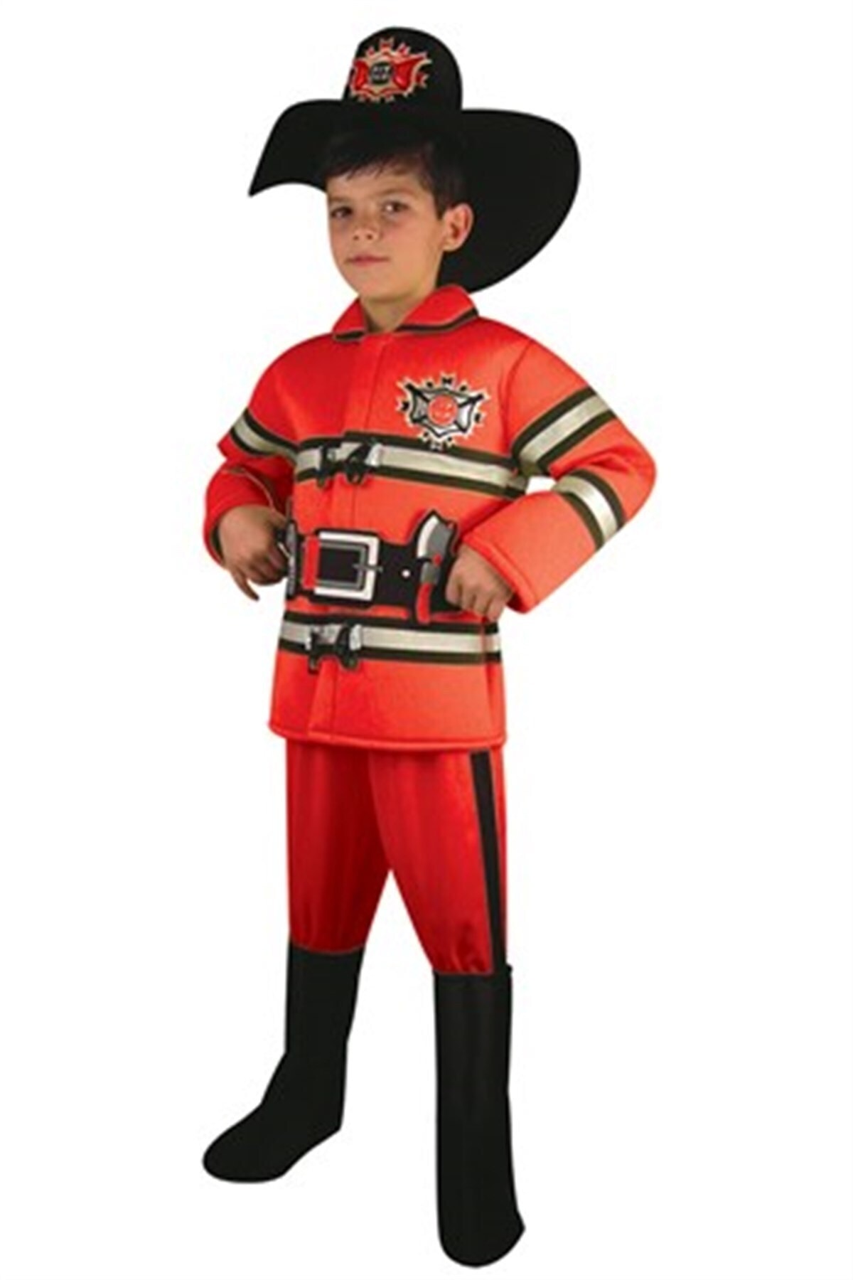 OULABİMİR Itfaiyeci Kostümü Çocuk Kıyafeti