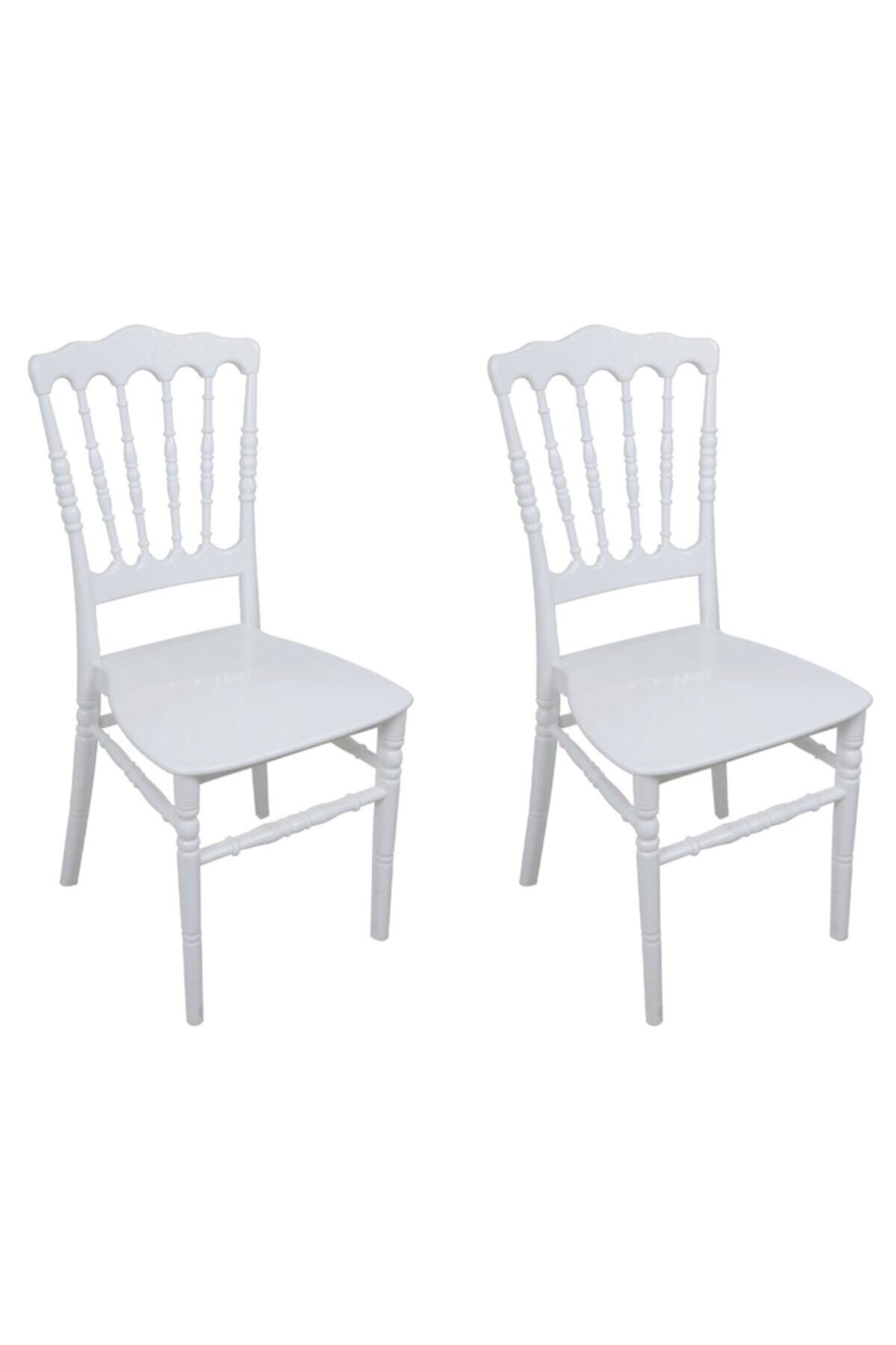 RomanoSet Plastik Romanoset Tiffany Plastik Sandalye 2 Li Set