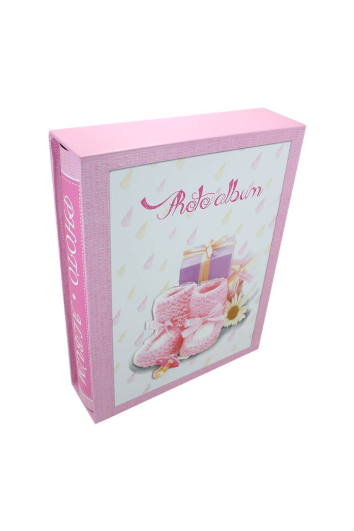 Süsle Baby Party Bebek Fotoğraf Albümü, Kutulu Ve 200 Resimlik, Pembe